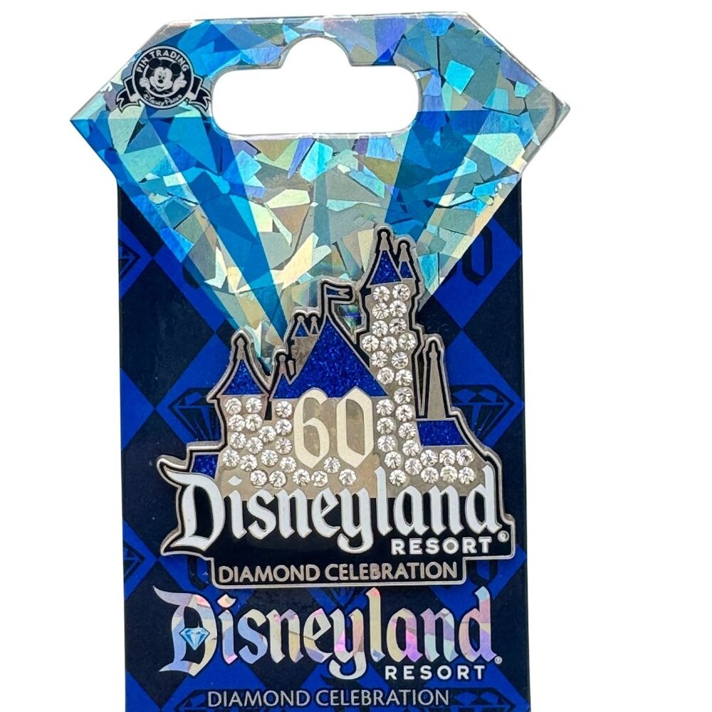 Disneyland 60th Diamond Celebration Castle Pin New